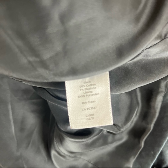 Talbots Jacket Womens 14 Black Cotton Blend 3/4 Sleeve Lined Snap Front- 2206* - Picture 12 of 12